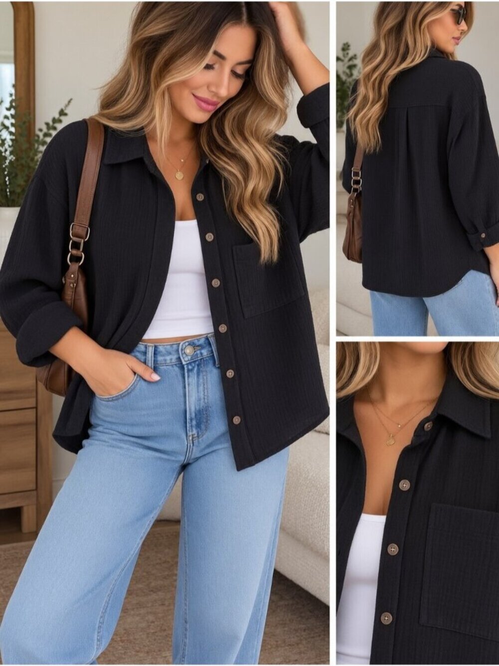 Oak + fort Cotton Blend popover Button Down